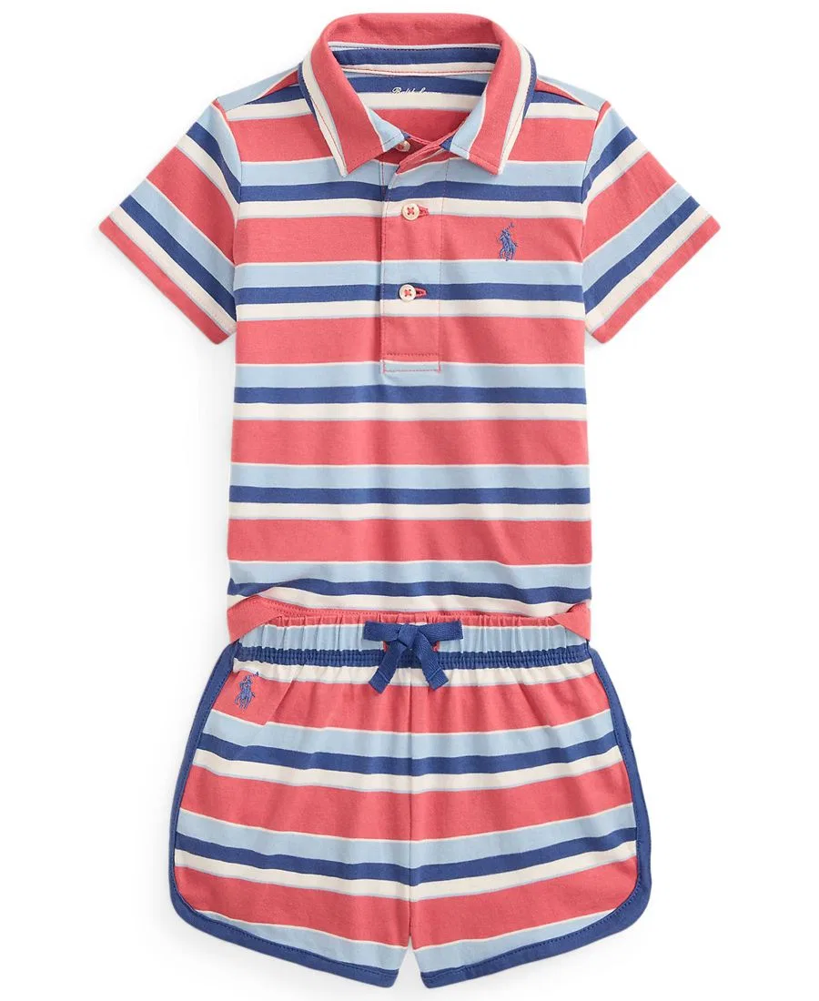 Детский комплект для мальчиков с принтом Polo Ralph Lauren, Adirondack Berry Multi
