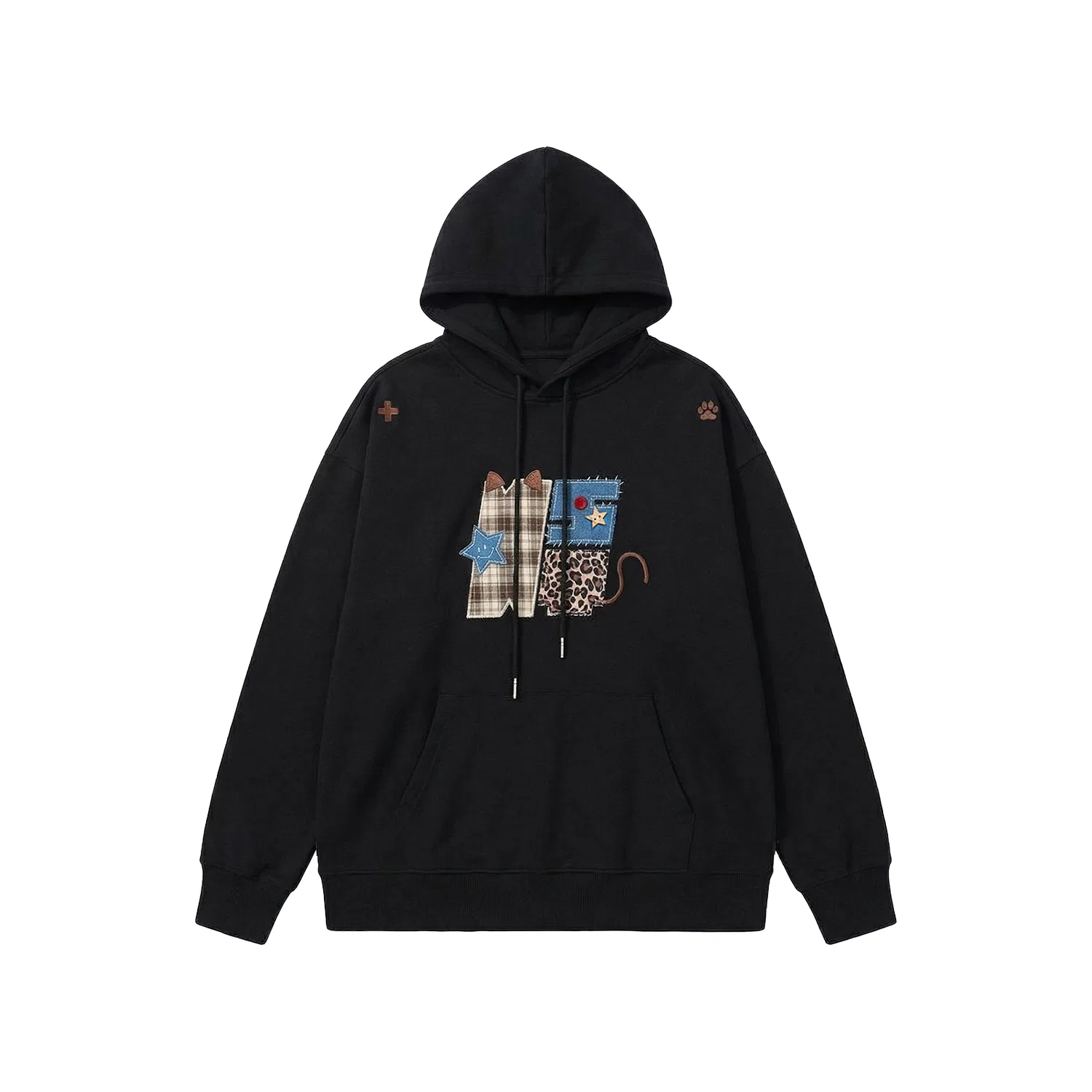 Детский худи с капюшоном, свободный крой Sprouting, бренд NSTNEW START, White Heather Gray — фото 4