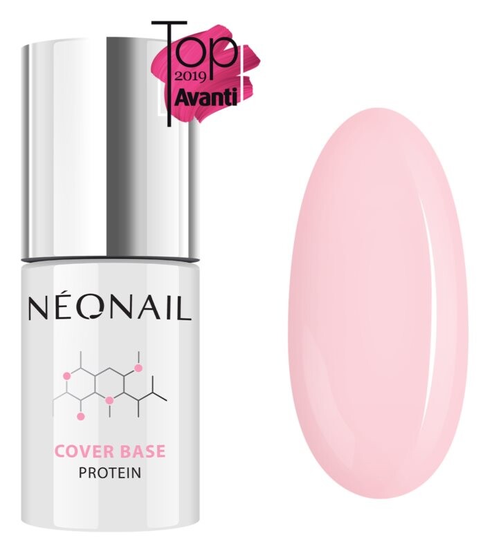 

База и топ для гелевых ногтей NeoNail Cover Base Protein, оттенок Nude Rose 7,2 мл