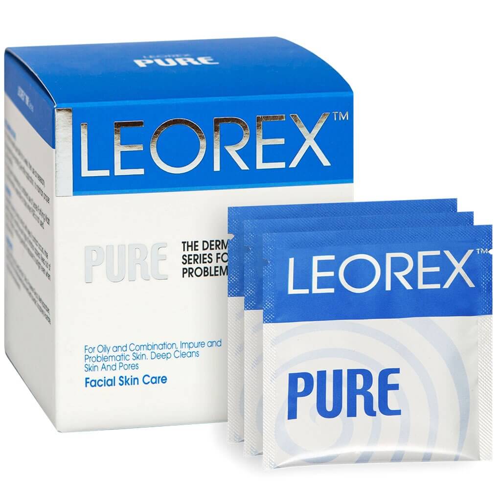 Бустер для избавления от акне и ухода за проблемной кожей Leorex Pure, 25 сашетов - фото