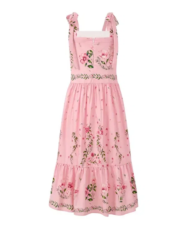 Детское платье для девочек с цветочным принтом Melany Tiered Maxi Dress Marlo Kids, Floral — фото 2