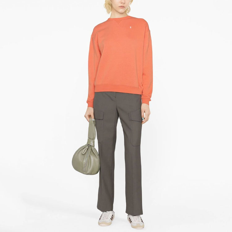 Свитшот Polo Ralph Lauren Lightweight Fleece, оранжевый — фото 2