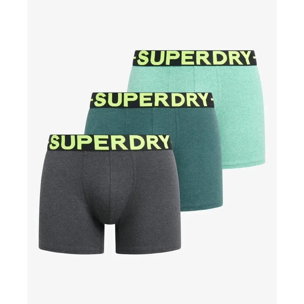 Мужские боксеры с принтом Superdry, Цвет Grun Fluoreszierendes Neongrun — фото 2