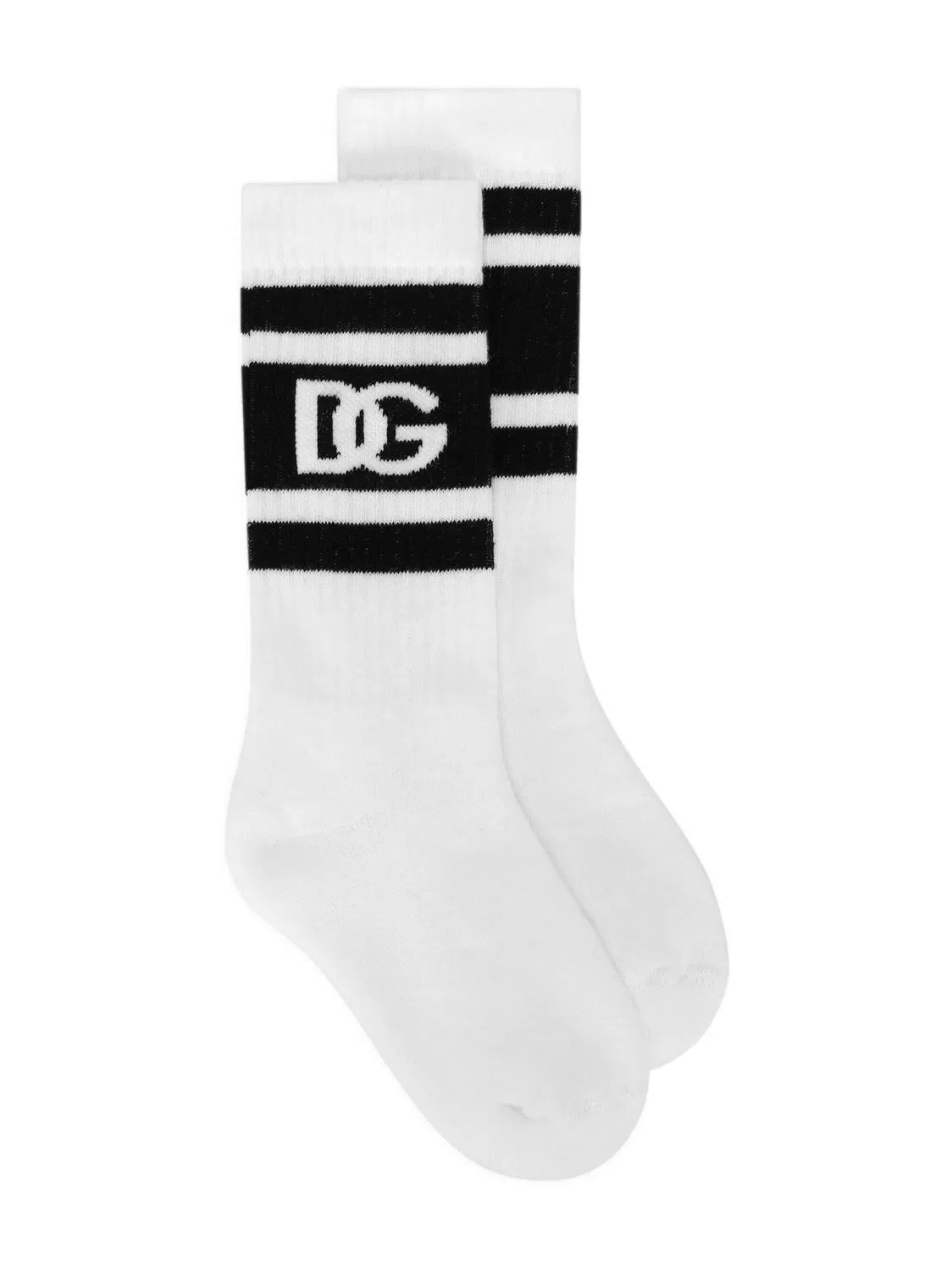 Dolce & Gabbana Детские носки белые с логотипом