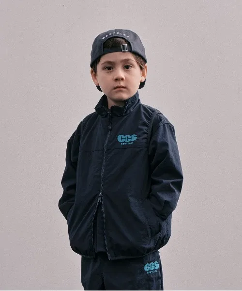 Детская куртка из легкого тафта с молнией Light Shell Taffeta Jacket GROOVY COLORS, Navy