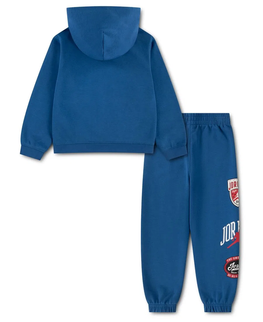 Комплект из худи и брюк с логотипом Jordan, True Blue — фото 2