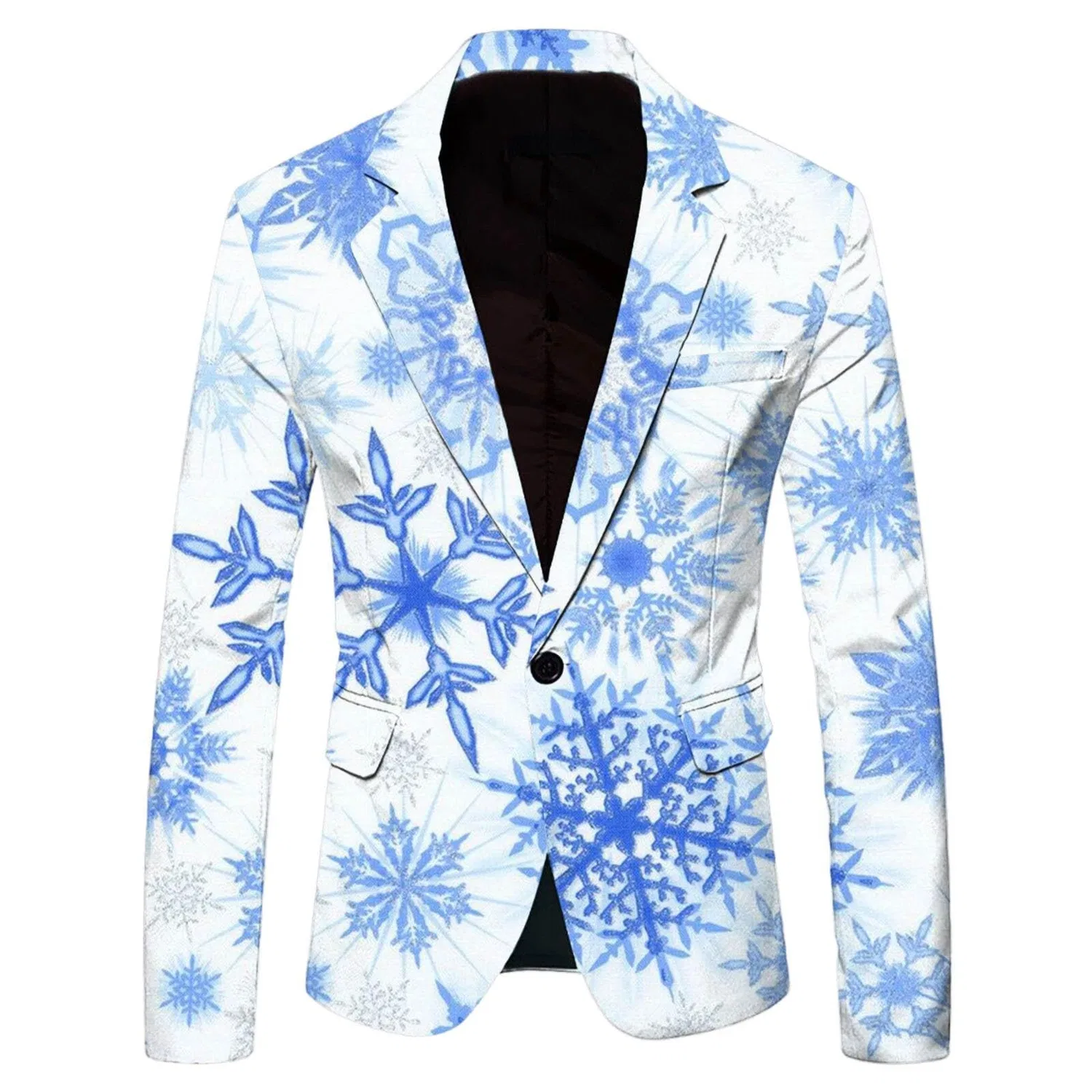 Женское пальто с 3D-принтом Christmas Casual Coat Hood, Bianco