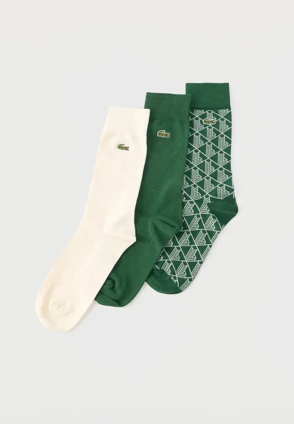 Набор из 3 носков Chaussettes Lacoste, зеленый