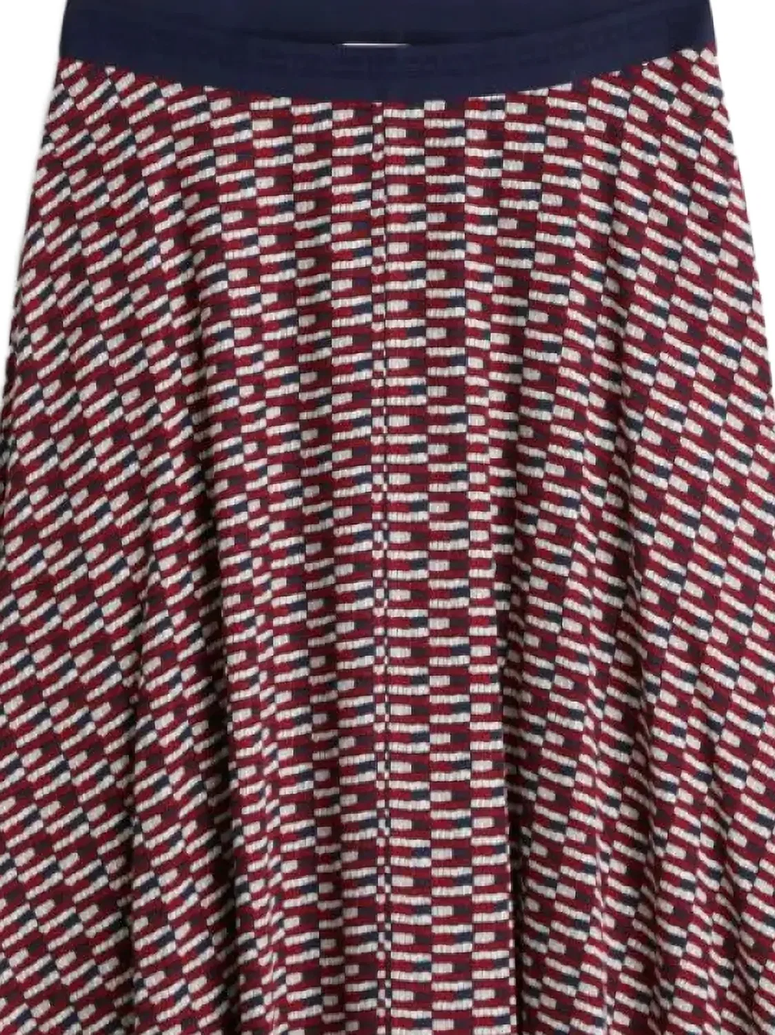 Юбка А-силуэта миди красная Tommy Hilfiger, красный — фото 2