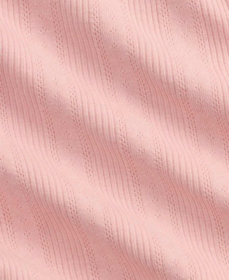 Детские штаны для девочек с широкой штаниной Pointelle-Knit Polo Ralph Lauren, Adiron Rose — фото 4
