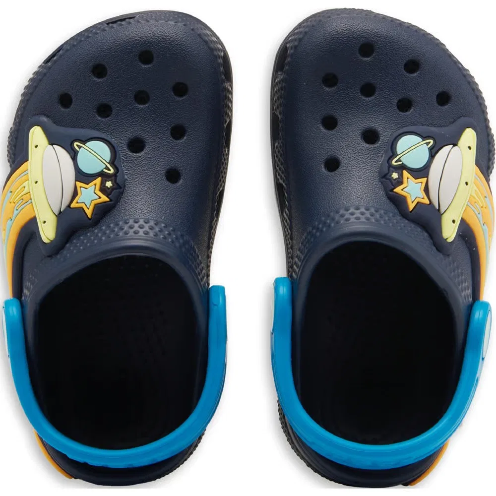Детские классические светящиеся сабо Crocs, Navy Ufo — фото 4