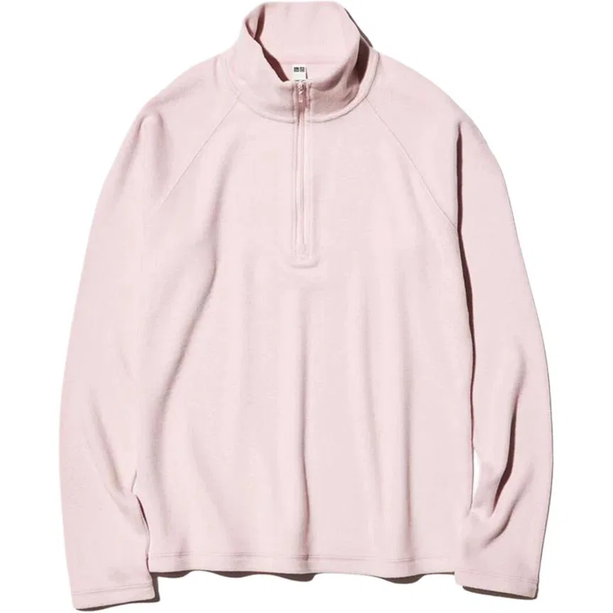 Женская толстовка с воротником-стойкой Pink UNIQLO, Pink