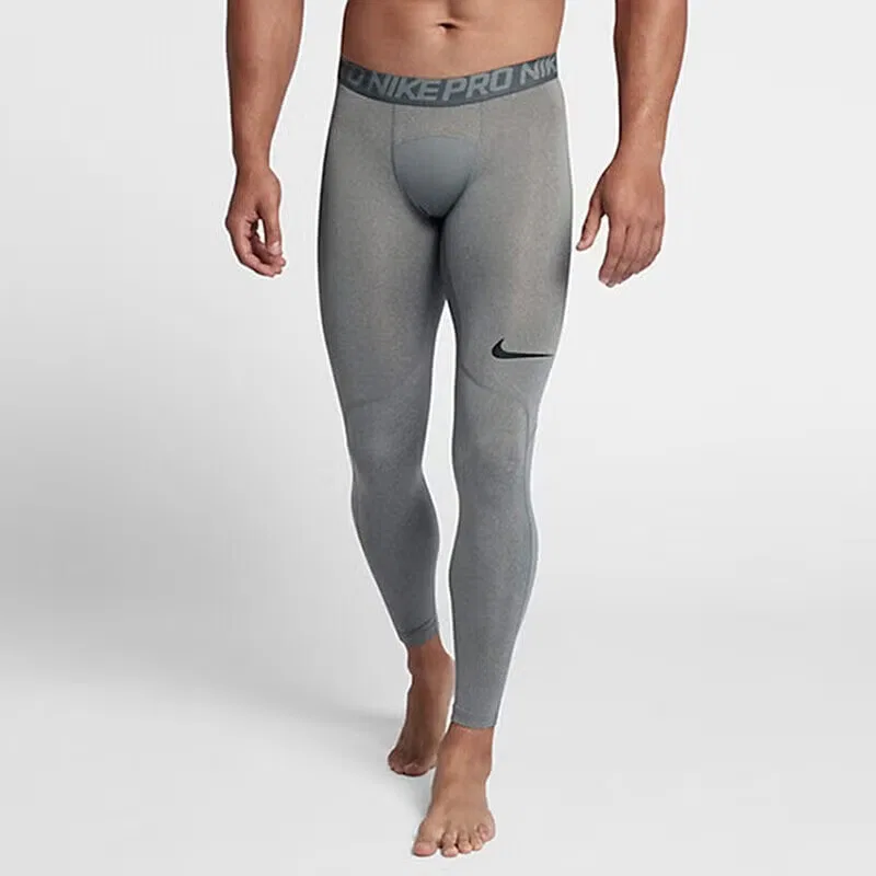 Леггинсы спортивные с логотипом Nike, серый