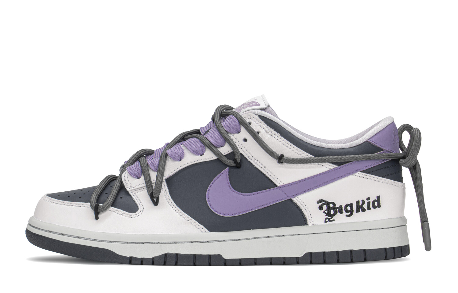 

Кроссовки Nike Dunk Skateboard Shoes Women's Low-Top Black Purple