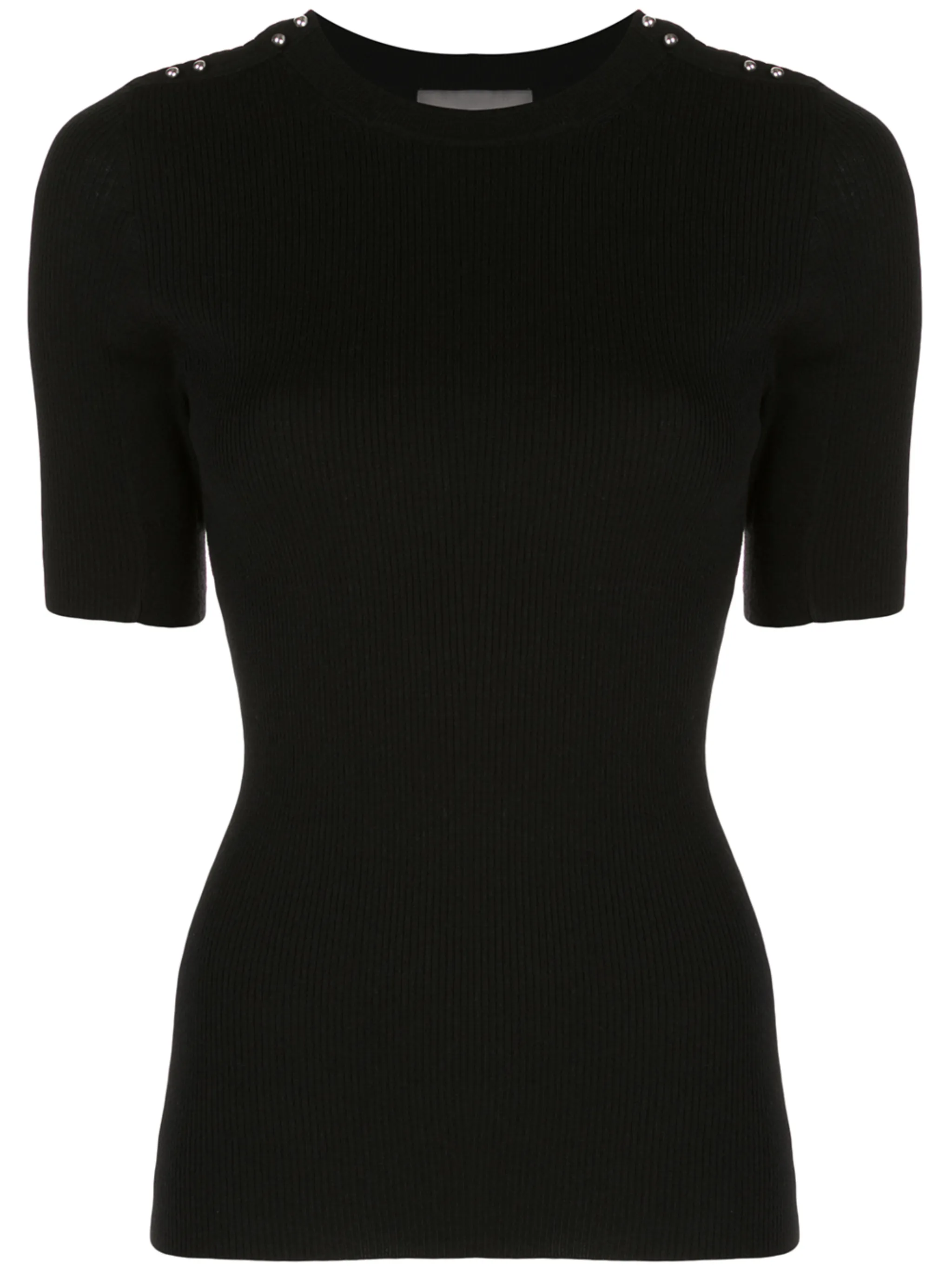 

Футболка в рубчик с декоративной строчкой 3.1 Phillip Lim, черный