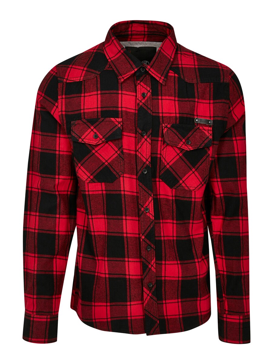 

Клетчатая рубашка Brandit Regular fit Button Up Shirt, красный