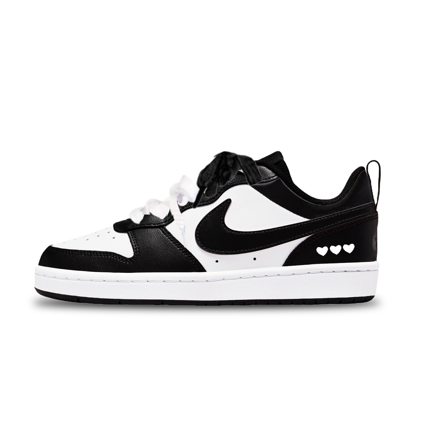 

Nike Court Borough Low top детские скейтбординг кроссовки black white unisex