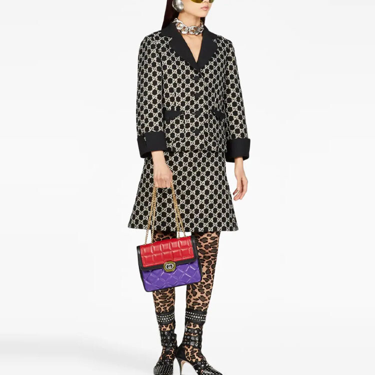 Юбка женская Gucci классическая, элегантный крой, черный — фото 2