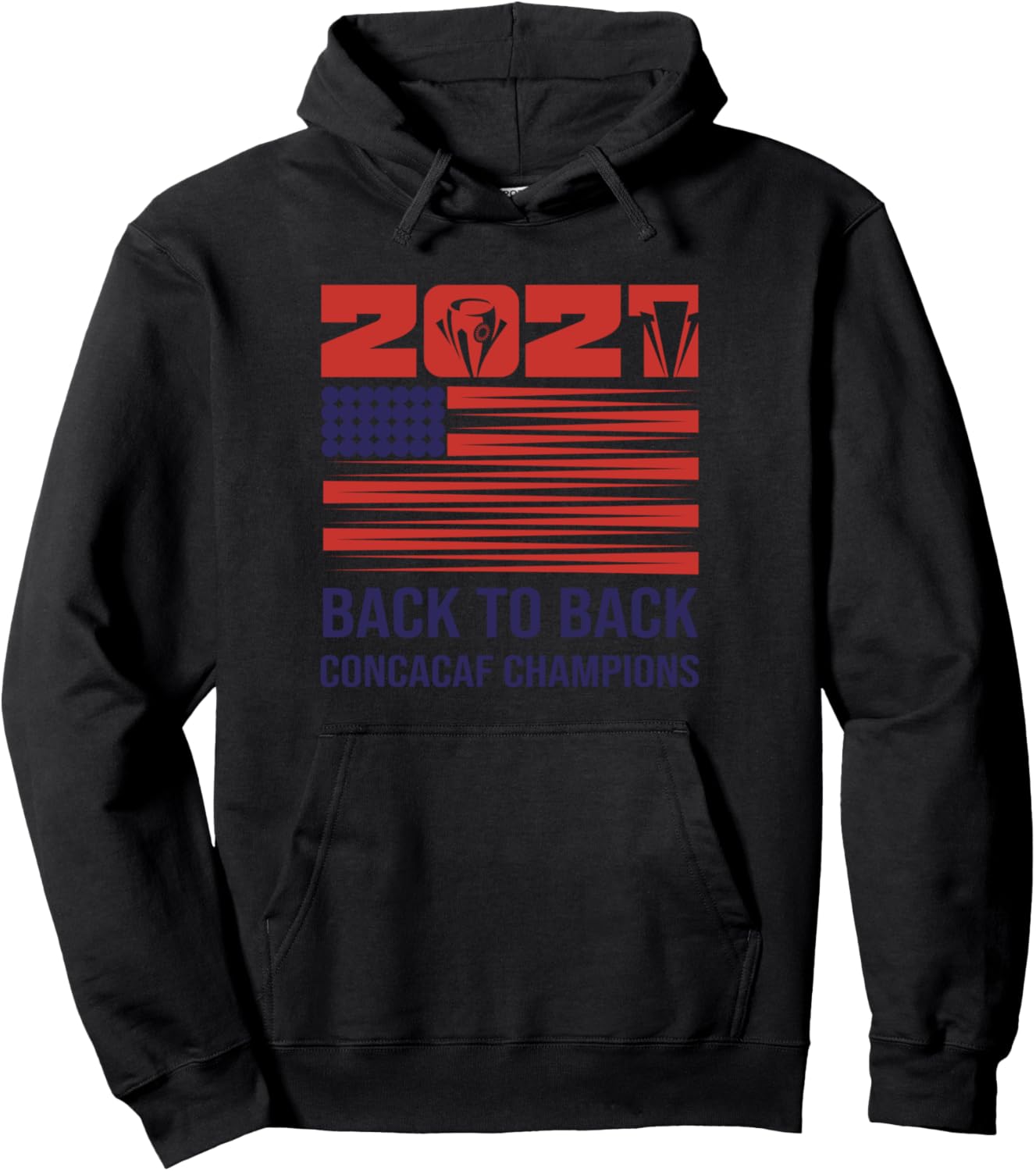 

Худи с надписью «USA Designed Past Version and Gold Cup Champion Hoodie», черный Gold-Cup Past Editions 2023