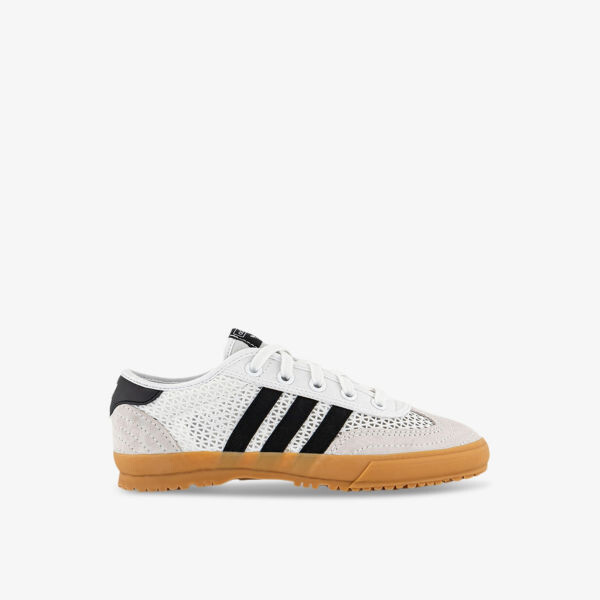 

Кроссовки Tischtennis с низким берцем из замши и сетки Adidas, черный