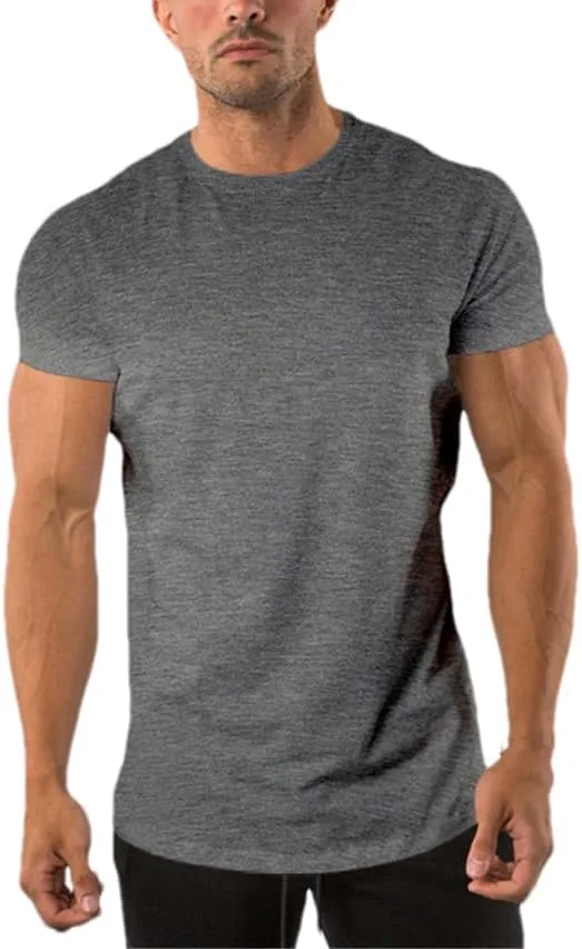 

Футболка мужская для фитнеса Slim Fit Dninmim