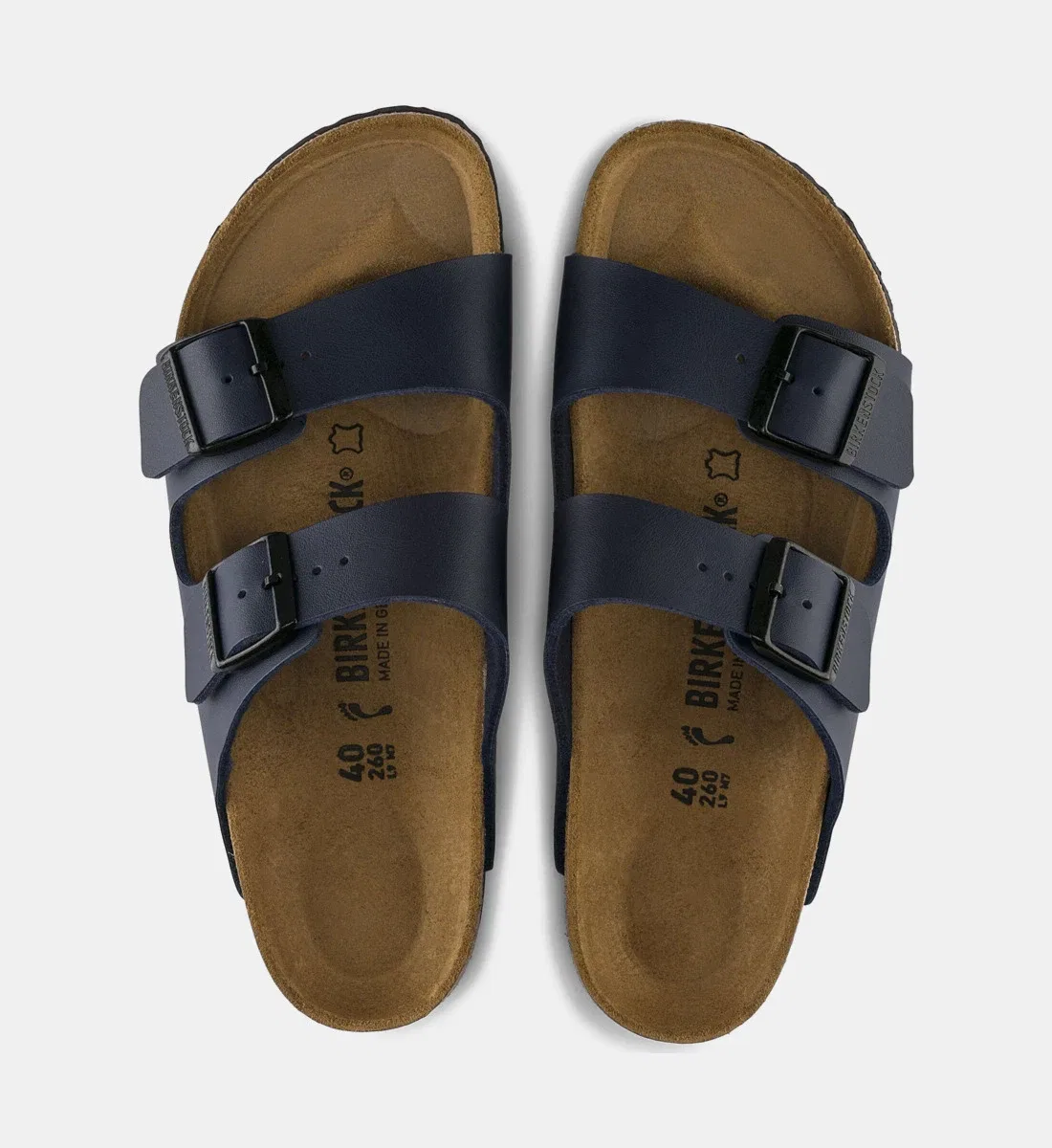 Сандалии Arizona BS из материала Birko-Flor BIRKENSTOCK, синий — фото 4