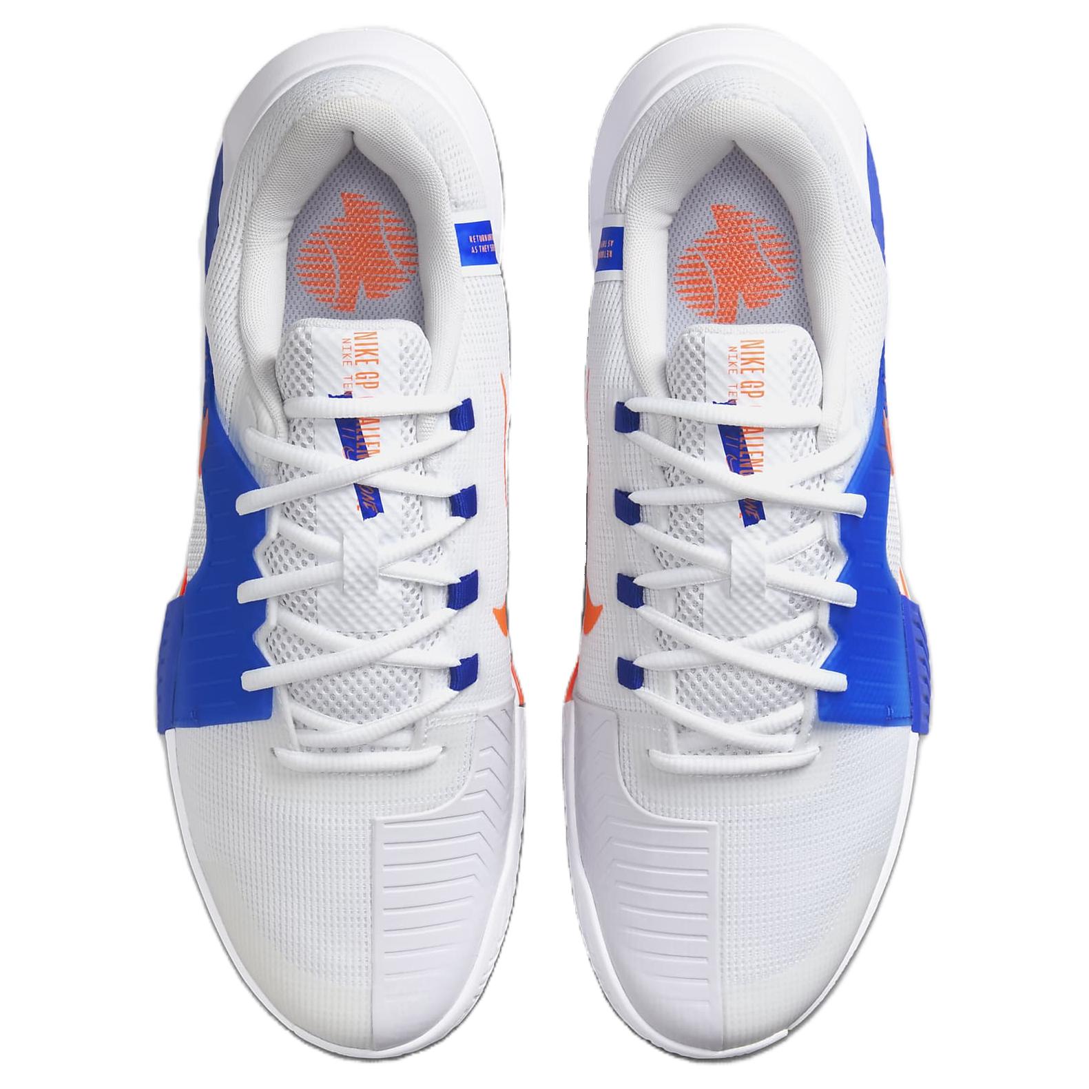 Кроссовки Nike GP Challenge 1 Low Top мужские бело-сине-оранжевые — фото 4