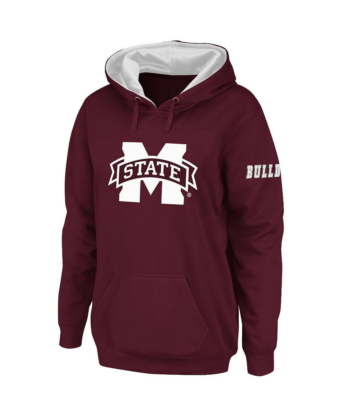 

Женский бордовый пуловер с капюшоном и большим логотипом Mississippi State Bulldogs Stadium Athletic, Красный, Женский бордовый пуловер с капюшоном и большим логотипом Mississippi State Bulldogs Stadium Athletic