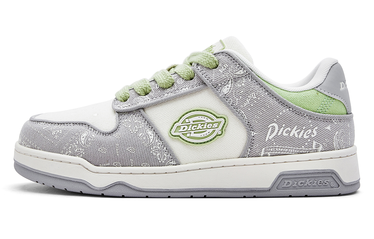 

Dickies Низкие мужские кроссовки для скейтбординга, белые, серые