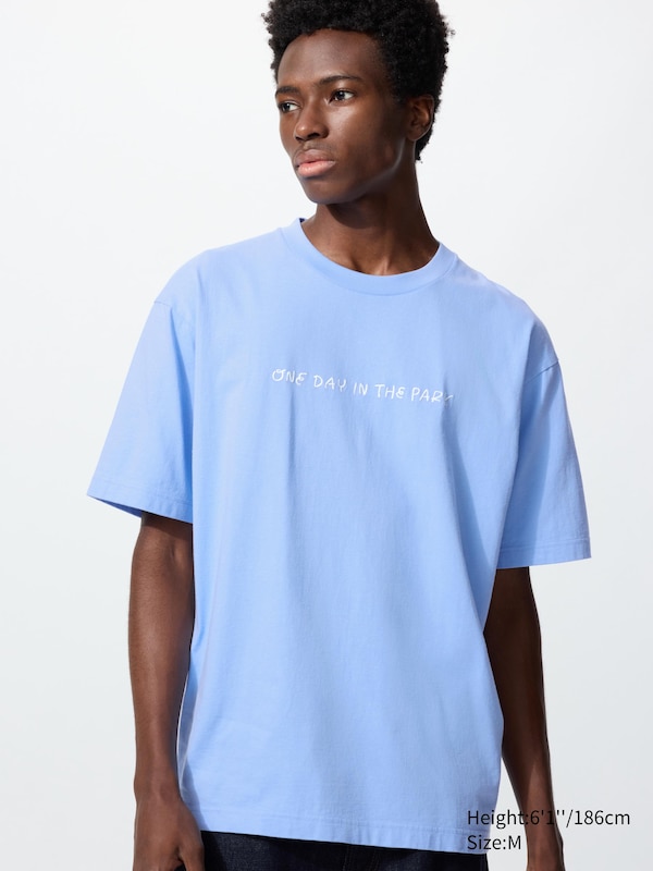 Футболка UT с графикой Yu Nagaba Uniqlo, 61 blue — фото 2