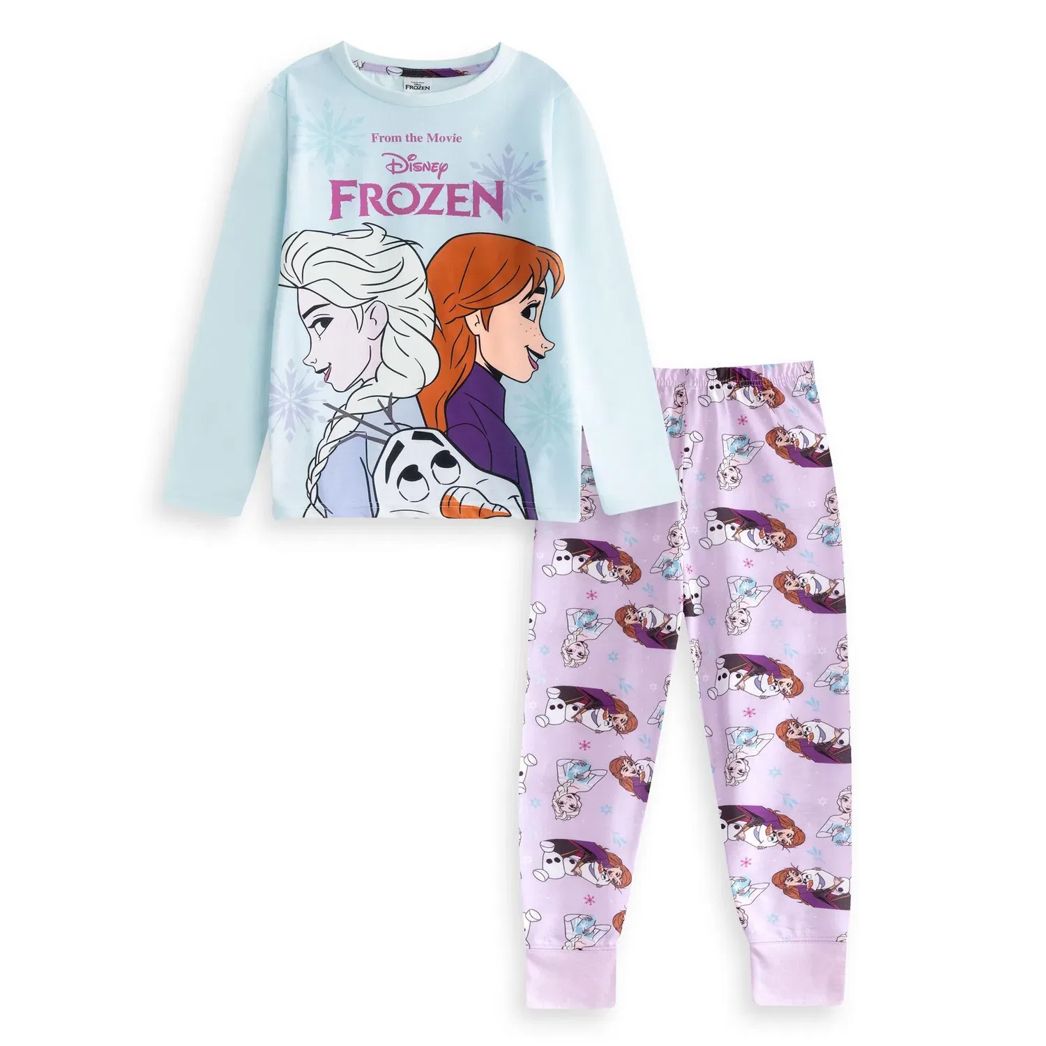 Пижама детская с принтом Frozen Disney, мультиколор