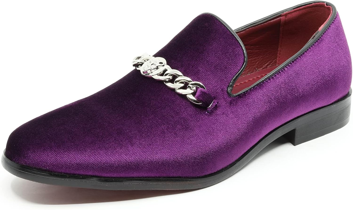 

Мужские винтажные бархатные дизайнерские классические туфли-лосьоны для смокинга, слипоны SM-43 Metrocharm, фиолетовый