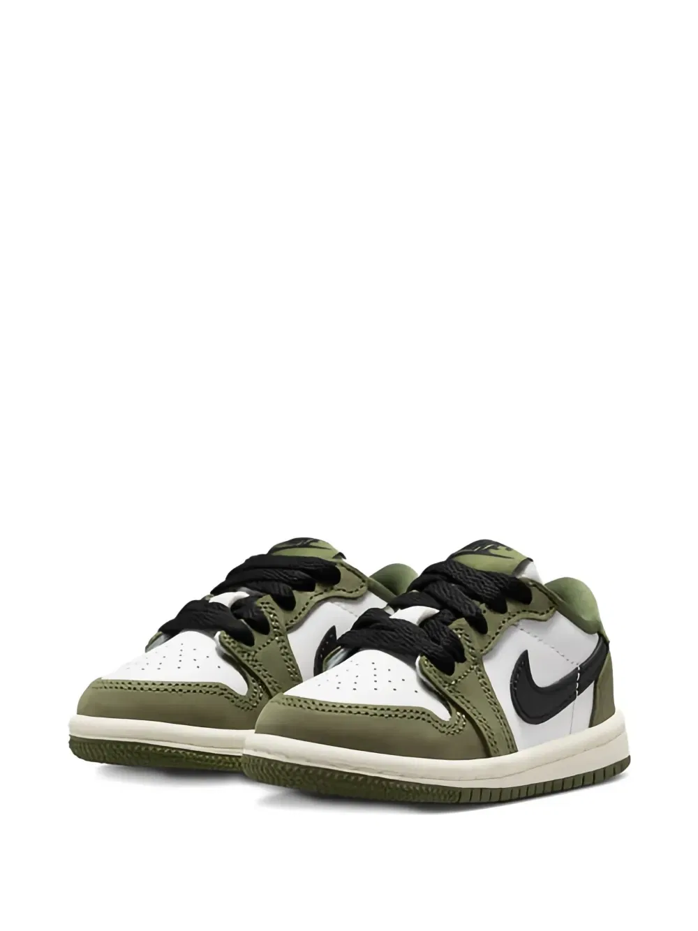 Кроссовки Air Jordan 1 Retro Low Jordan Kids, зеленый — фото 2