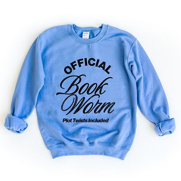 

Женский графический свитшот с принтом "Official book worm plot twists included" Simply Sage Market, Carolina, Зеленый, Женский графический свитшот с принтом "Official book worm plot twists included" Simply Sage Market, Carolina