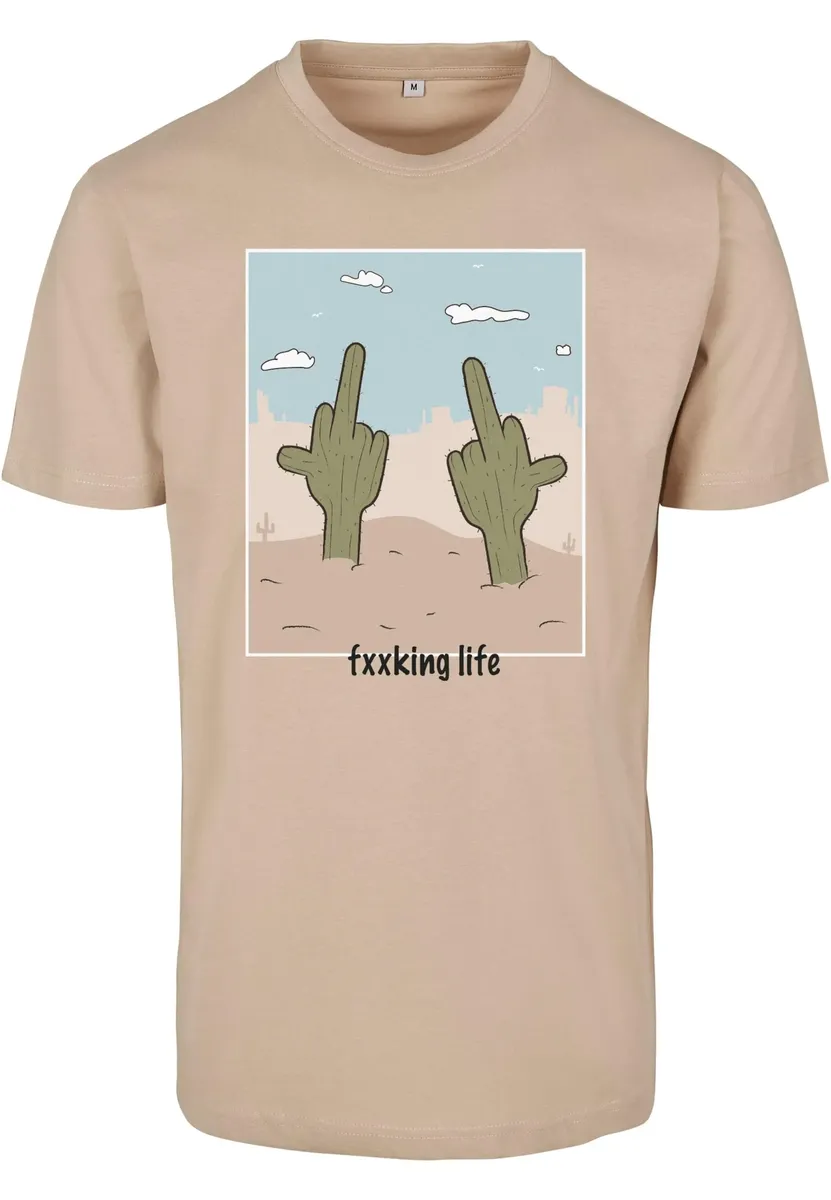 

Футболка Mister Tee "Мужская футболка F**king Life Mister Tee" Mistertee, цвет Sand
