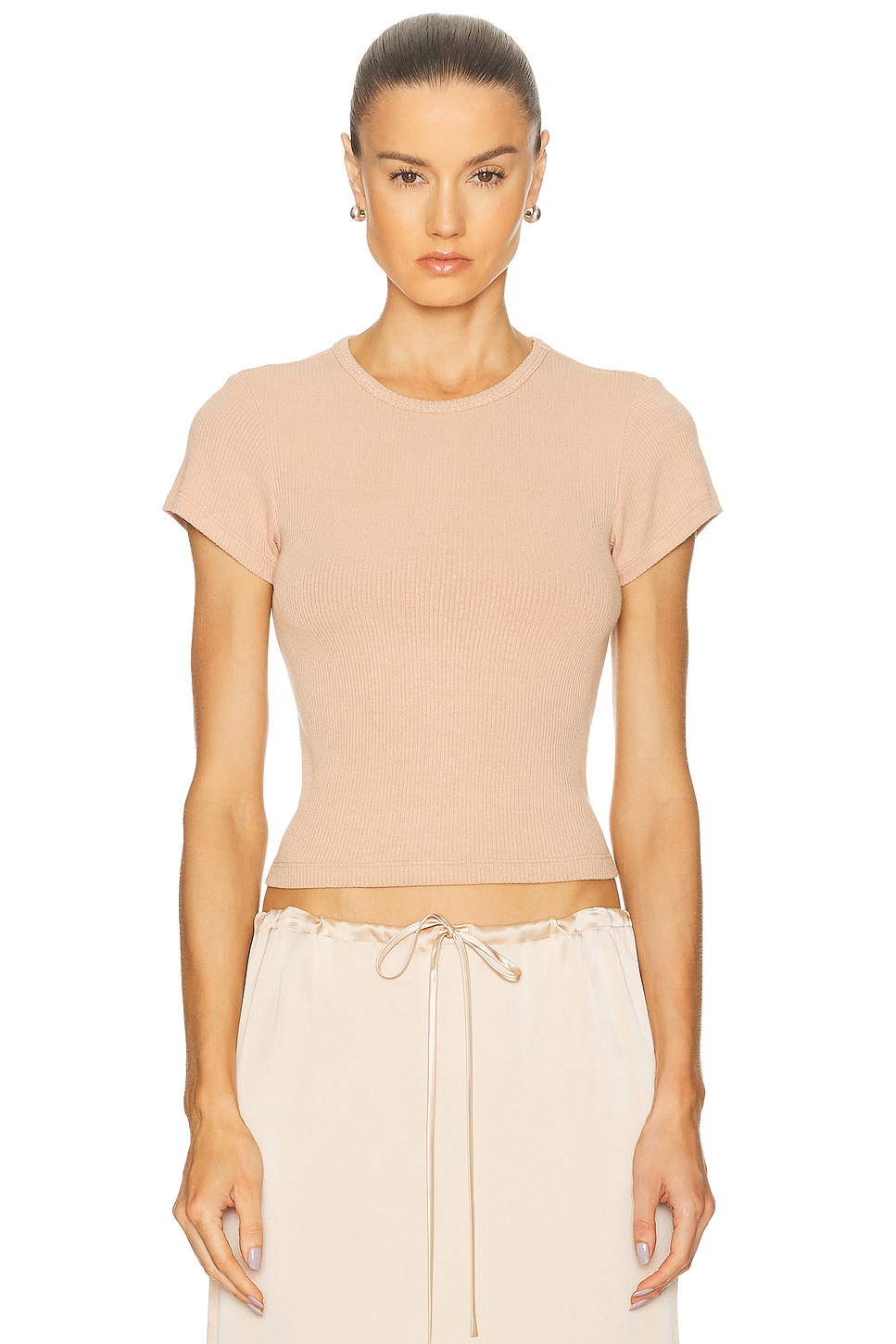 

Yael Cropped Baby Tee Sablyn, Pink Sand
