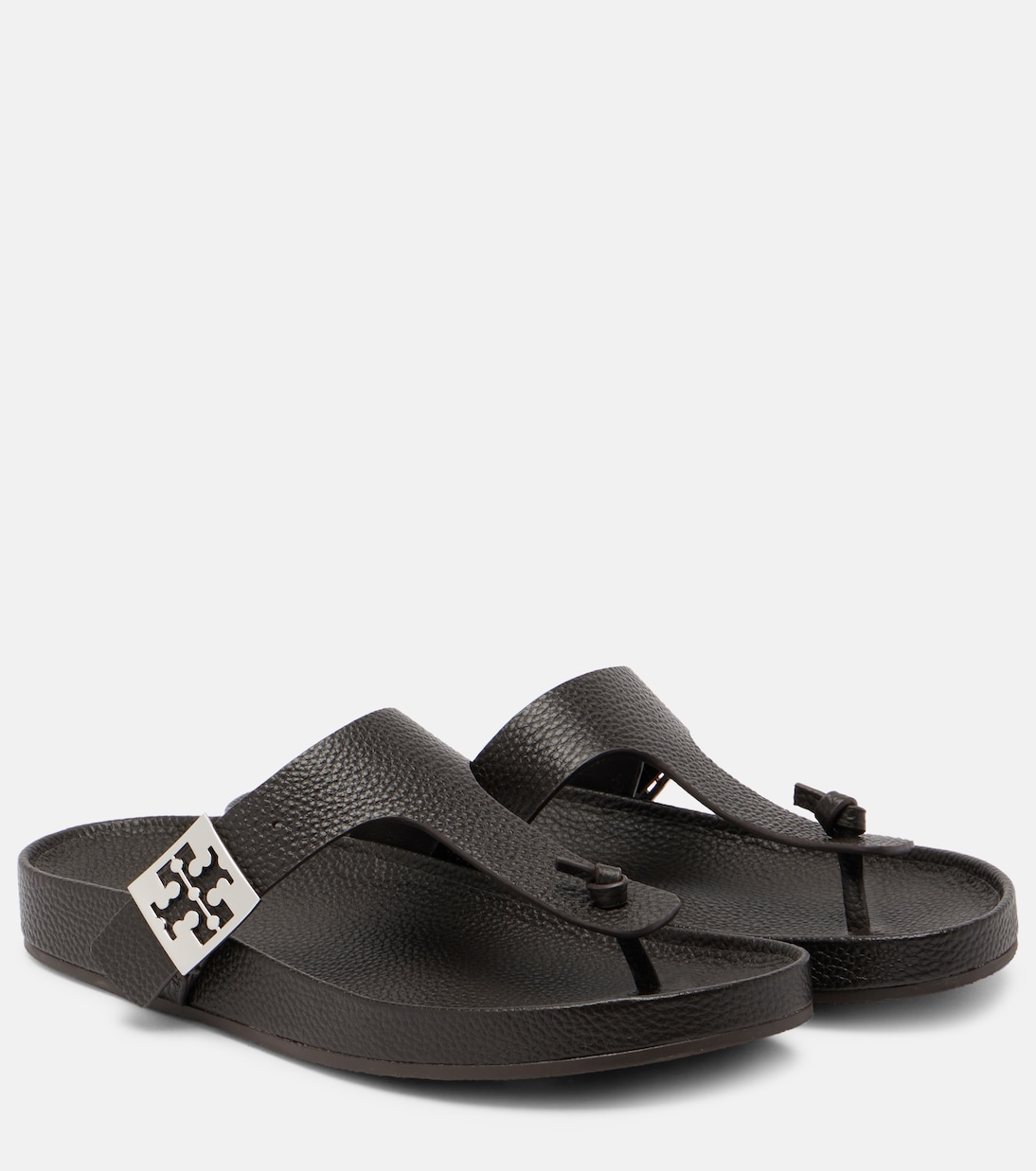Мягкие кожаные сандалии-танкетки Tory Burch, Cocoa /Cocoa