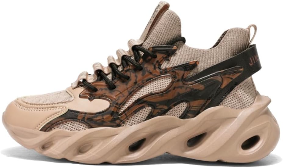 

Кроссовки 2025 Спортивные Модные Мужские Повседневные Обувь для улицы Беговые Haoeyddw, бежевый