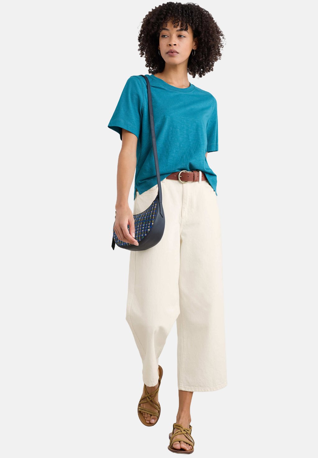 

Базовая футболка COPSELAND Seasalt Cornwall, цвет Teal Dark Briney