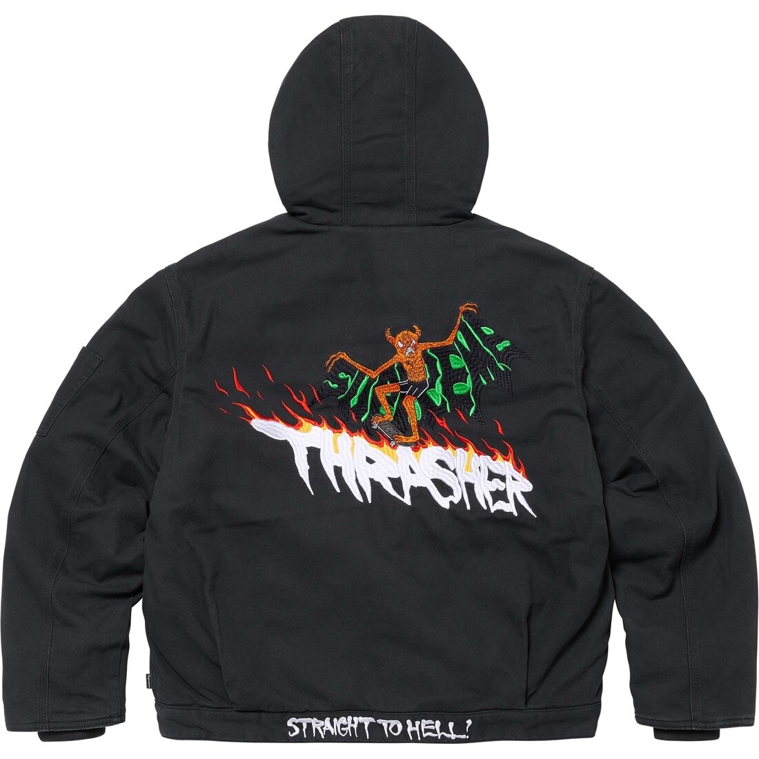 

Куртка унисекс от Thrasher X Thrasher Cobrand Supreme, черный