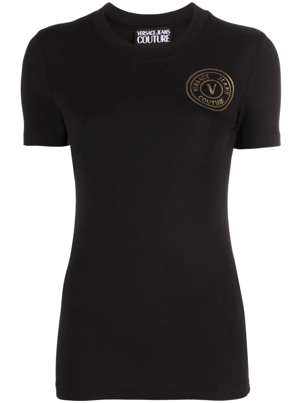

Футболка с логотипом Versace Jeans Couture, черный