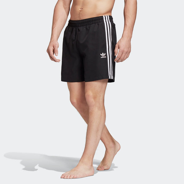 Шорты originals stripe woven sports shorts black Adidas, черный — фото 3