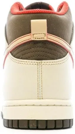 Кроссовки NIKE Air Max Plus для бега, модель 852630, мужские, красный/оранжевый/коричневый/кремовый — фото 3