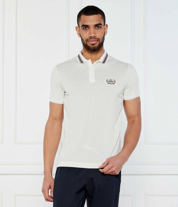 

Рубашка поло Slim fit Ea7, экрю