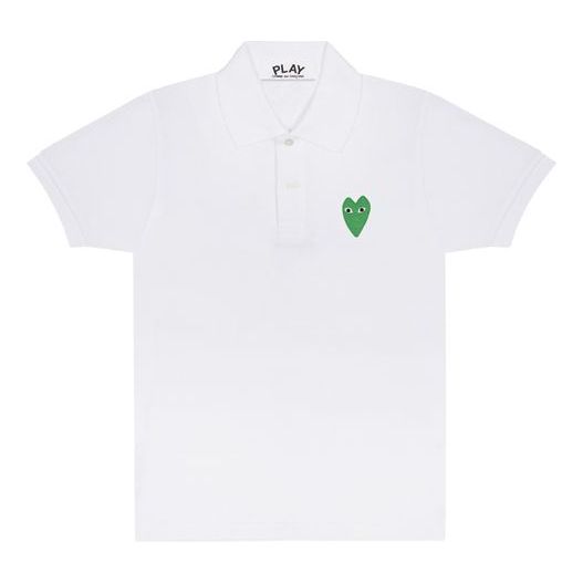 

Рубашка поло polo green emblem 'white' Comme Des Garcons Play, белый