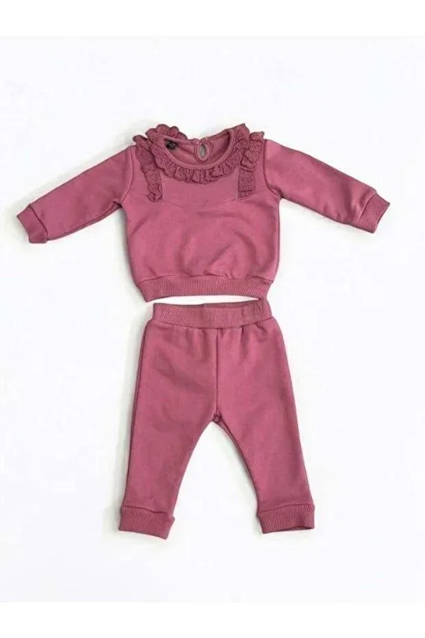 Детский спортивный костюм для девочек с вышивкой Zekids, Murdum