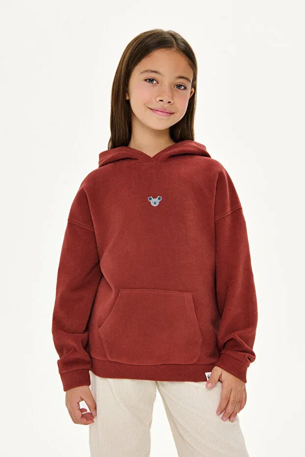 Детское худи для девочек с капюшоном с карманом Koala supersoft kids pocket hoodie Reflect Studio, Tile