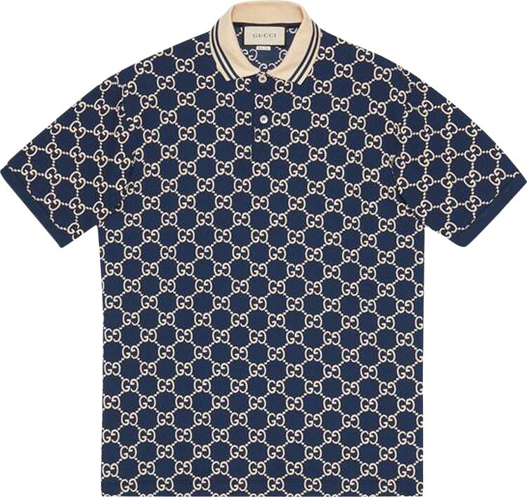 

Поло Gucci Short-Sleeve Polo Blue, синий