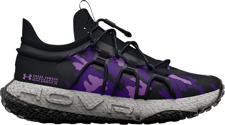 

Кроссовки Under Armour HOVR Summit Fat Tire Black Purple Camo, черный