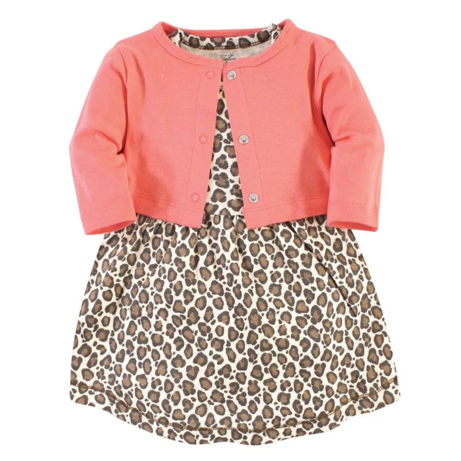 Комплект платьев с кардиганом Leopard Touched by Nature